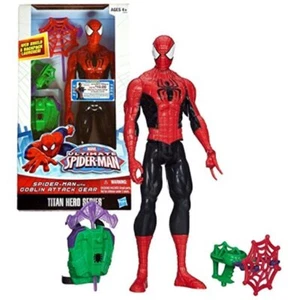Marvel Ultimate Spider-Man Titan Hero Series Spider-Man con attrezzatura da attacco Goblin - Foto 1 di 3