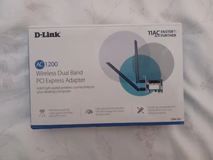 D-Link AC1200 Wireless Dual Band PCI Express Adapter 11AC PCI Card - Afbeelding 1 van 2