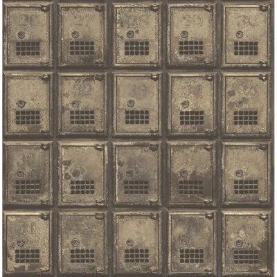 P.O. vintage de latón envejecido Cajas en pegar el papel tapiz 2701-22354 Foto 1 de 2