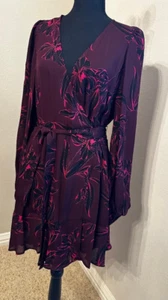 A.L.C. Embry Silk Wrap Dress NWT Size 12 - Picture 1 of 7