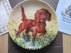 1988 Knowles "Missing the Point ~The Irish Setter" by Lynn Kaatz Boxed with Cert - Picture 1 of 5
