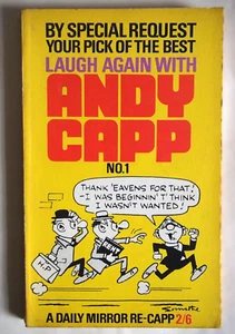LAUGH AGAIN WITH ANDY CAPP No. 1 / PBK 1st EDTN A DAILY MIRROR RE CAPP 1968 - Imagen 1 de 3