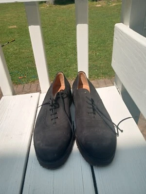 Черные кожаные туфли Botticelli на шнуровке модельные туфли мужские размер 9 - Изображение 1 из 4