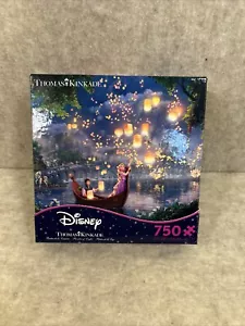 New Thomas Kinkade Disney Dreams Collection Painter of Light 750 Pieces Rapunzel - Picture 1 of 5