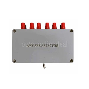 ZH-12A ABS Plastic Audio Amplifier Speaker Selector For Multi-CH AMP Speaker ot2 - Picture 1 of 3