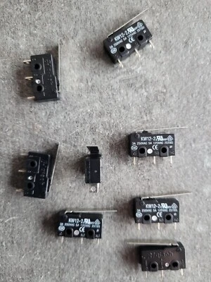 Interrupteurs Mini Microswitch KW12-2Z à palette (23mm) 3A sous 250v QIAOH 25-37 - Photo 1/2