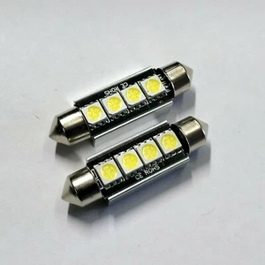 Bombillas de coche Festoon Canbus 44mm 43mm SV8,5 C18W C21W 264 SMD LED CANBUS BLANCO - Imagen 1 de 2