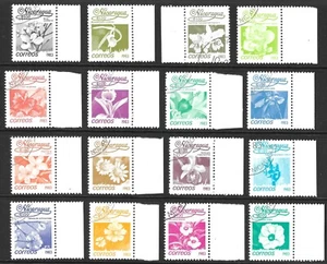 Nicaragua Scott #1209-1224 Used CTO With Tabs 1983 Flowers Complete Set - Picture 1 of 5