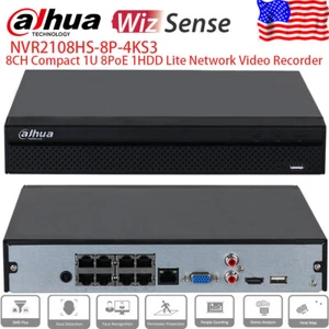 Reconocimiento de detección facial WizSense 144 Mbps Dahua 8 canales NVR 8POE NVR2108HS-8P-4KS3 - Imagen 1 de 1