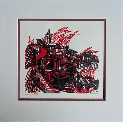 Manfred Holz - La Ville Rouger - handsigniert - Expressionismus - 1976 - Bild 1 von 4