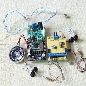 1 set crossing signals + automatic reed switch controller sound effect & flash - Picture 1 of 8