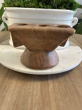 Primitive Antique Teak Indian Rice Separator Can be used as Candle Holder