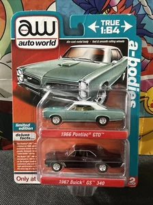 AW Auto World A-BODIES 1966 Pontiac GTO & 1967 Buick GS 340 2-Pack Target Excl - Picture 1 of 7