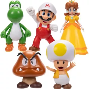NUOVE minifigure Jakks Pacfic World of Nintendo Super Mario 2,5 pollici - Foto 1 di 58
