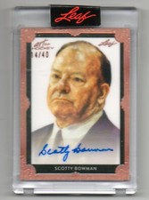 SCOTTY BOWMAN auto /40 AUTOGRAPH card SP ART OF HOCKEY 2022 MONTREAL CANADIENS