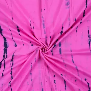 Tessuto indiano fatto a mano cotone tie dye cucito leggero corsa sartoria donna - Foto 1 di 5