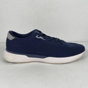 Peter Millar Glide V3 Sneakers Mens Size 10 Navy Blue Knit Lace Up Casual Shoes - Picture 1 of 11