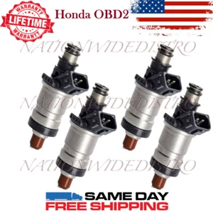 4 NEW OEM Keihin Fuel Injectors for 1997 1998 Honda CR-V 2.0L I4 Honda OBD2 Klor - Picture 1 of 7