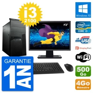 PC tour LENOVO M91p Bildschirm 19 " Intel i3-2100 RAM 4Go Disc 500Go Windows 10 - Bild 1 von 3