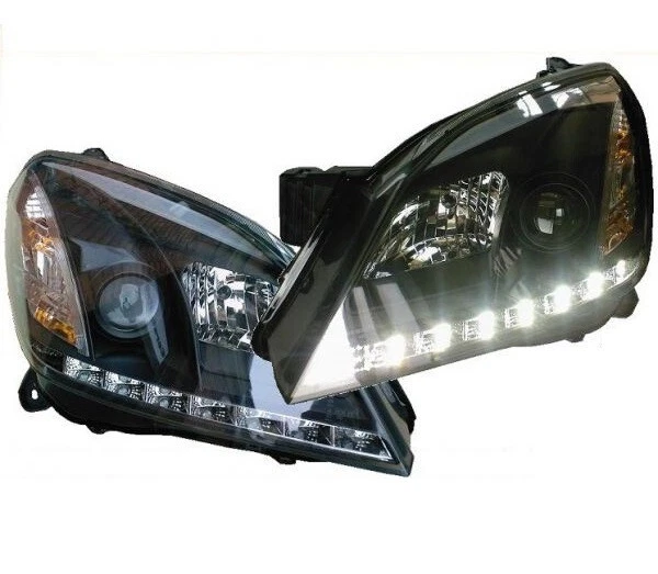 SCHEINWERFER OPEL ASTRA H 04-09 SCHWARZ TAGFAHRLICHT-OPTIK GTC CARAVAN LIMO VAN