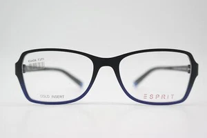Brille ESPRIT ET17466 Schwarz Blau Oval Brillengestell eyeglasses Neu - Picture 1 of 6