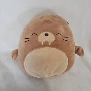 Kellytoy Squishmallows Bruce the Walrus Sea Lion Soft Plush Toy Brown S 8" - Picture 1 of 6