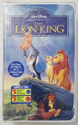 Walt Disney Masterpiece Collection The Lion King, VHS 2977 (1995) - Image 1 of 3
