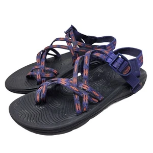 Womens Chaco Z/Volv X2 Blue Red Outdoor Hiking Sandals Size 10 - Picture 1 of 9
