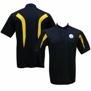 Pittsburgh Steelers Mens Field Classic Black Polo Shirt Medium - Picture 1 of 1