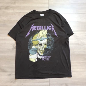 Vintage 1988 Metallica Damaged Justice Pushhead Spring Ford Medium T-Shirt Rock - Picture 1 of 8