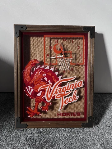 Vintage NCAA Virgina Tech Hokies - Glass Clock Cover
