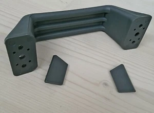 MANIGLIA DI MANOVRA TRAINO GRIGIA CON COPRIVITI - CAMPER ROULOTTE CARRELLI - Foto 1 di 3