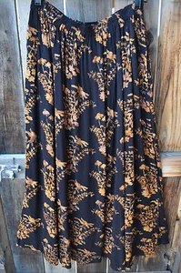 ART TO WEAR MISSION CANYON 8 FULL LONG SKIRT IN ALL NEW TOPAZ BATIK,OS+! - Picture 1 of 3