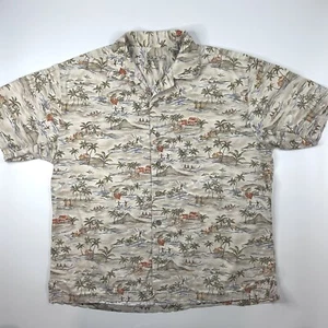 Batik Bay Para Hombres XL Camisa Hawaiana Abotonada Cabaña de Surf Hawaiana Manga Corta Trópico - Imagen 1 de 6