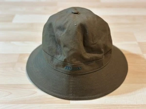 Filson Bucket Hat 20204552 Marsh Olive Waxed Cotton Retro Dark Khaki Army CC - Picture 1 of 5