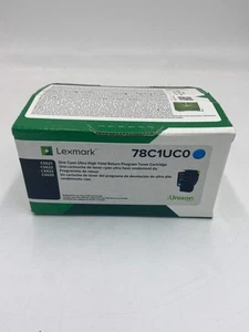 Nuevo cartucho de tóner cian Lexmark 78C1UC0 - Imagen 1 de 2