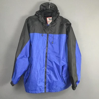 Viking B.T. Chaqueta cortavientos Elements para hombre grande azul negro con capucha cremallera completa Foto 1 de 4