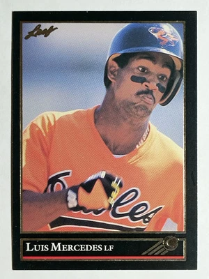 1992 Leaf Black Gold #130 Luis Mercedes - Image 1 of 2