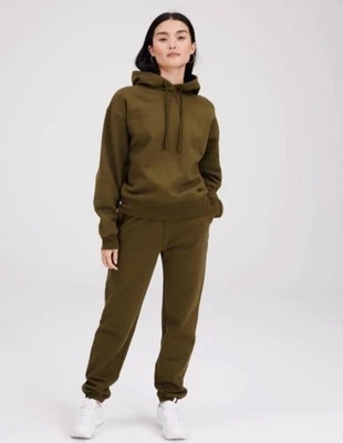 Conjunto de sudadera con capucha verde Girlfriend Collective para mujer mediana orgánica a juego  Foto 1 de 4