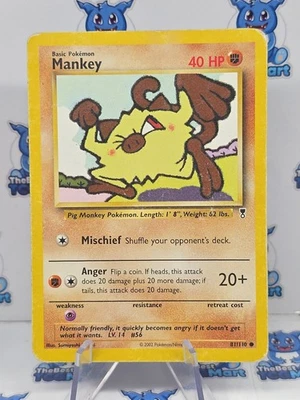 Mankey 81/110 Legendary Collection Pokemon HP  - Image 1 of 2