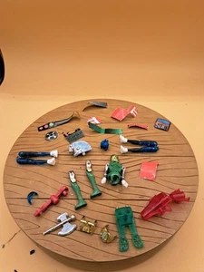 VTG 1976 Mego Micronauts Green Action Figure PARTS/STICKER Lot For REPAIR - Picture 1 of 6