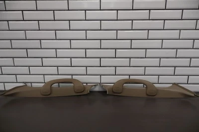 99-04 Ford F250 Super Duty Interior A Pillar Trims Pair L/R Medium Parchment 4H - Image 1 of 4