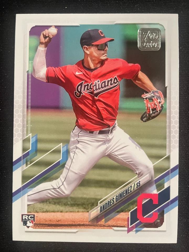 Andres GIMENEZ 2021 Topps Update Series Rookie #US65 Cleveland Guardians - Image 1 of 2