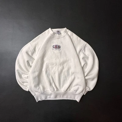 疯狂衬衫 夏威夷运动衫 男式 中号 白色 旧金山 宽松 Y2K 学院风 — 第 1/4 张图片