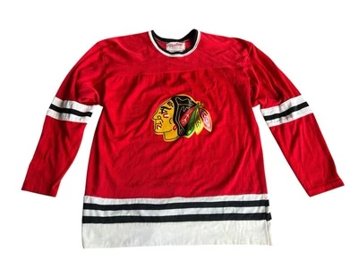 Vintage 1980’s Rawlings Chicago Blackhawks Hockey Jersey Adult Large - Image 1 of 4