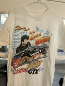 Vintage 1998 John Force Rock 'n' Roll Castro GTX Racing Shirt - Bild 1 von 5