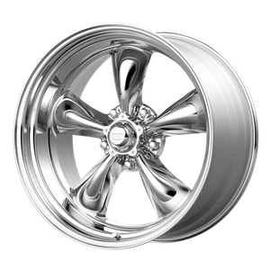 17x8 American Racing VN515 TORQ THRUST II 1 PC Polished Wheel 5x4.75 (8mm) - Picture 1 of 5