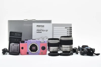Cámara digital PENTAX Q7 LV rosa [ST 690] y juego de lentes dobles de JAPÓN #2952 Foto 1 de 4