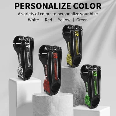 Vástago negativo de 17 grados 90 mm Vástago de manillar de bicicleta de montaña Accesorios CNC Foto 1 de 4