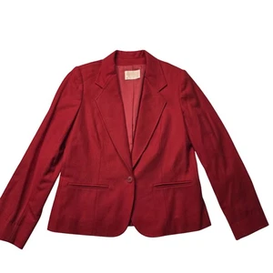 Vintage Pendleton Blazer Damen 8 Wolle Ein Knopf Made USA Klassische Jacke 90er - Bild 1 von 15